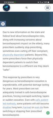 These are photos that show the legalities of a doctor or psychiatrist responsibility especially with benzodiazepine