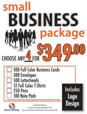 This package is a great deal if you know someone who is starting a new business.