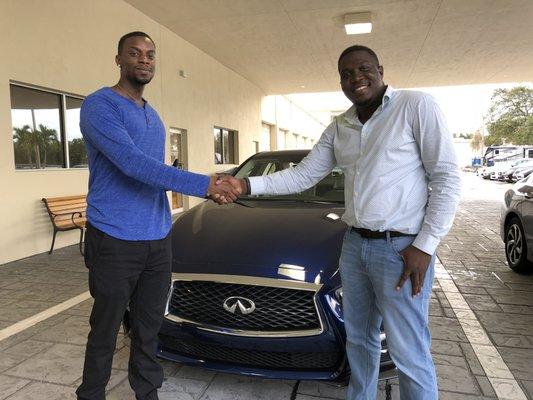 Congratulations to Ray for leasing his all-new 2018 Infiniti Q50 sports from Primary Auto Brokers.