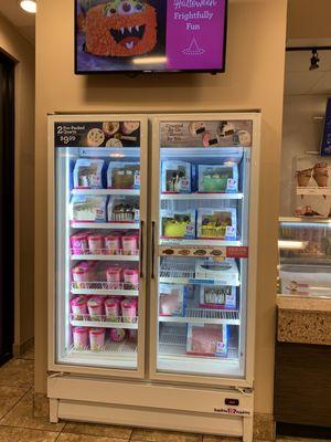 Freezer with cakes & quarts