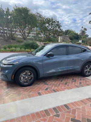 2 front windows tinted to match the back