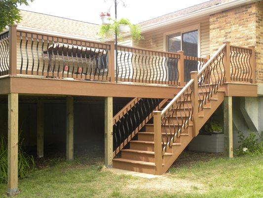 composite deck and stairs