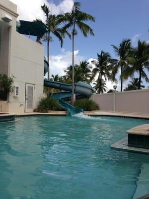 Water slide.