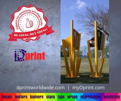 Make Your Mark with architectural signage from DPRINT.  Ask us about golf tournament sponsor signage too!