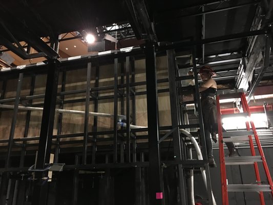 Williamstown Theatre Festival wiring and lighting rough-in