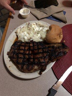 Rib-eye what a meal!