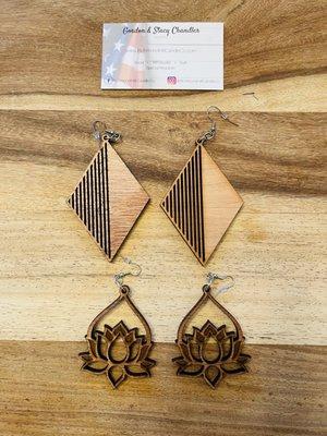 I bought these earrings by Richmond Hill Candle Co. at Anderson Mercantile. So pretty!