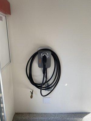 EV Charger installed for customers new Tesla