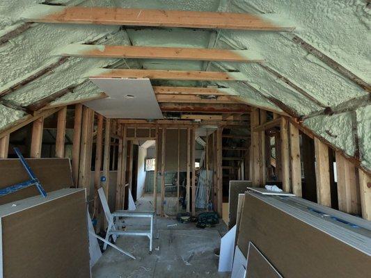 Attic Remodel Drywall Finish