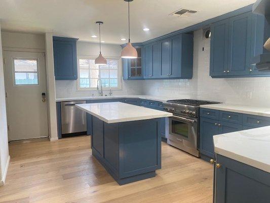 new counters and back splash on this Sherman Oaks remodel