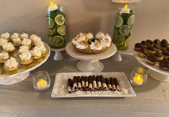 Lime Themed Dessert Table