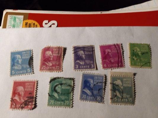 Are you interested in buying any old vintage stamp postage back from 1920s I got George Washington Jefferson Lincoln lots of different size