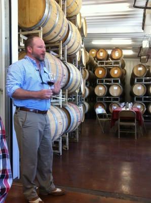 Cellar, and hosting one of the wine makers