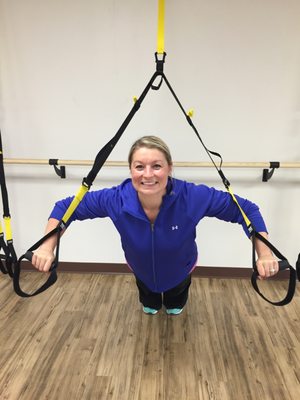 Our TRX instructor Jessica