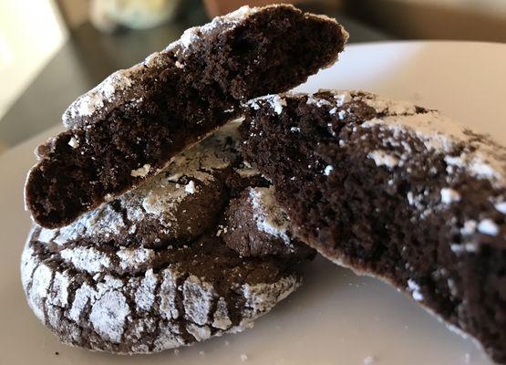 Chocolate Espresso Crinkle Cookies