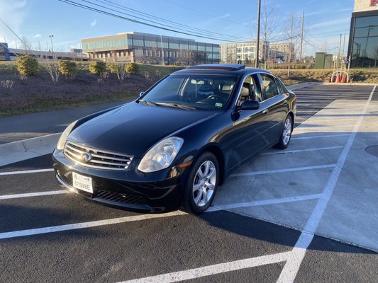 The car prior to major paint/polish work.