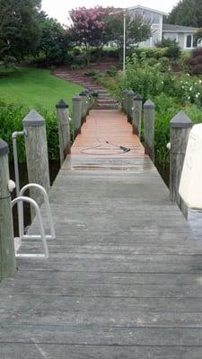 We clean more than just siding. From the roof to the road and even the dock!