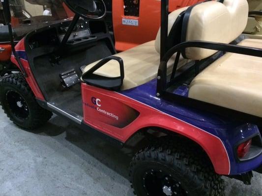 Our Graduate Contracting golf cart!