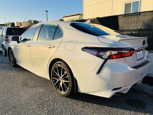 Toyota Camry SE has the best looking back angle. Come experience this exotic look for yourself at our LAX location!