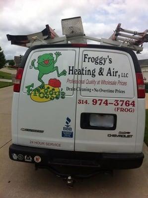 Give us a call and we'll hop right over 314-974-3764 (Frog)