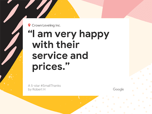 We love our clients! #customersatisfaction #5stars #customerreviews #crownleveling #levelyourhouse