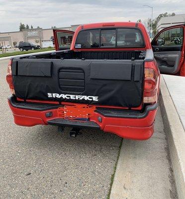 The Tailgate bike holder. It's GREAT!