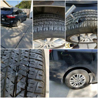 Tire plug 2017 Toyota Sienna