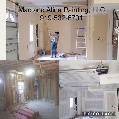 Insulation installation and Sheetrock repair/installment.