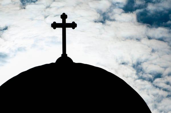 The cross on top of the dome