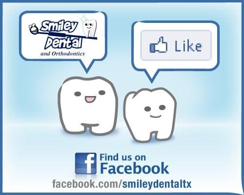 "Like" us on Facebook! 
www.facebook.com/smileydentaltx