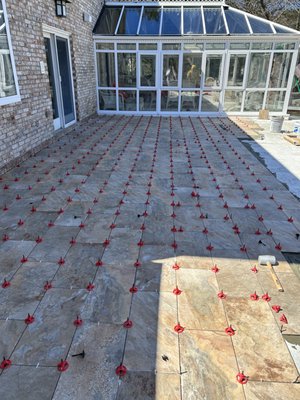 Patio Tile Installation