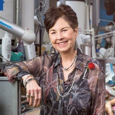 Jewelry designer Mignon Faget in her design studio located in New Orleans, Louisiana.