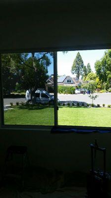 Home window tinting.  HanitaTek Optitune 30% for daytime privacy and glare reduction.
 Los Altos, CA