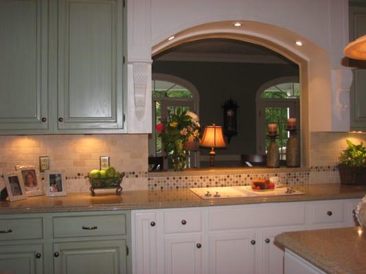 A kitchen "niche" designed by Nancy Chalmers of Niche by design