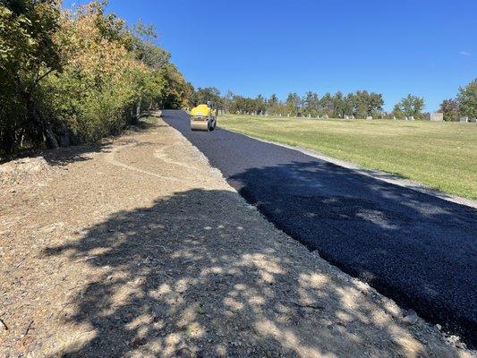 Cemetery road in hollidaysburg. Blacktop