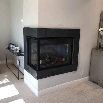 Custom removable fireplace access panel