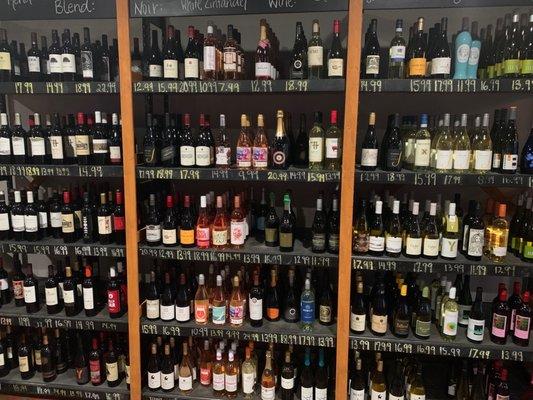 Wine selection