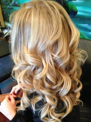 Lovely curls for a night out