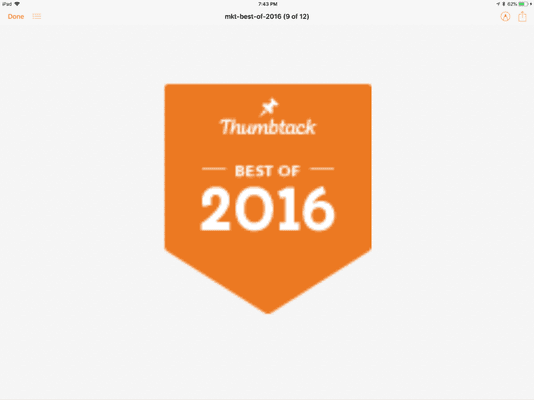 Thumbtack Award