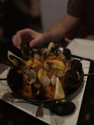 Seafood Paella for 2