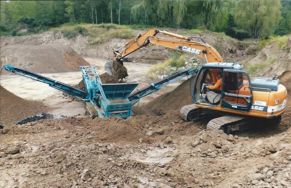 Screened and blended topsoil