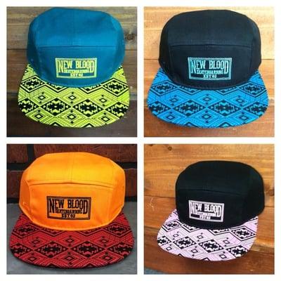 Brand new New Blood 5 panel hats!