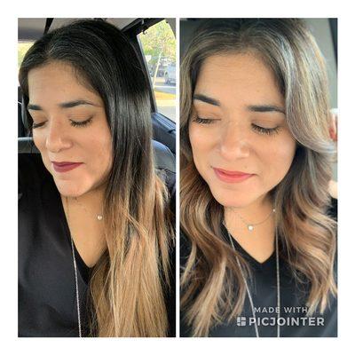 Highlight with a color melt