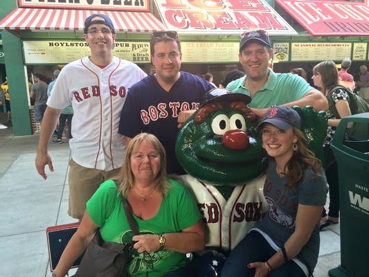 Our staff out at Fenway for some fun