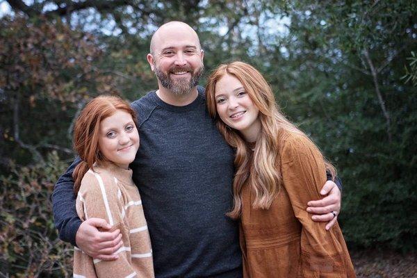 Dawson and his daughters