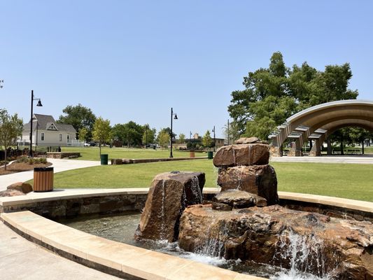 Fountain and great lawn