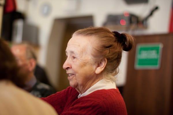 One of our regulars at the Senior Lunch - every Wednesday afternoon at the New York Irish Center