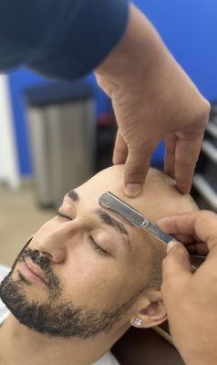 Eyebrows and beard