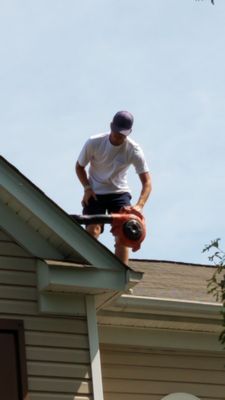 Carolina Clean Roof personnel getting it DONE!