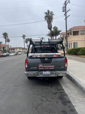 Dave Donatelli, arrived to address WATER DAMAGE in my unit in this truck. Such a joke.